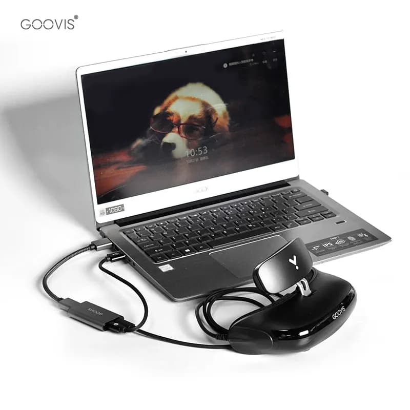 GOOVIS Adaptateur HDMI vers Type-C HC2.0 USB-C Rotor d'affichage portable pour lunettes VR Commutate