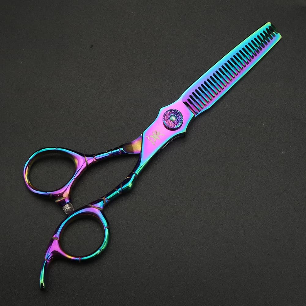 XUANFENG – ciseaux à cheveux à poignée musculaire, ciseaux de coupe et ciseaux amincissants de coule