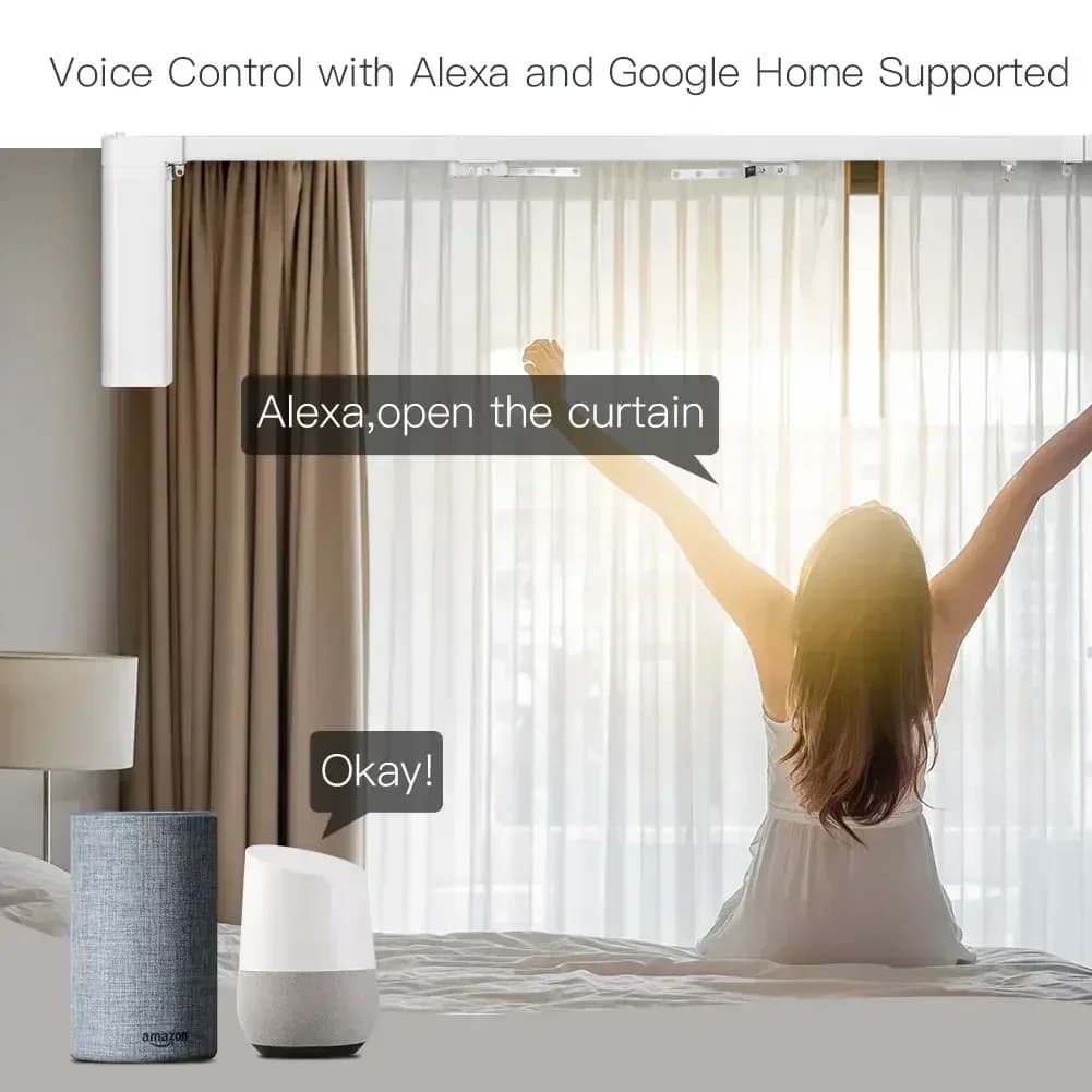 MOES WiFi/ZigBee moteur de rideau électrique Tuya intelligent personnalisé motorisé épissage rideau 