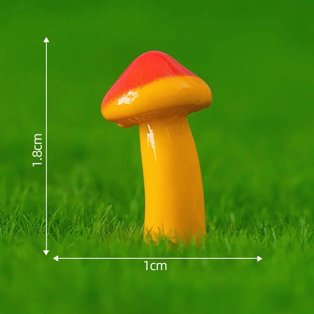 Micro-paysage créatif, ensemble de champignons mignons, ensemble de guérison, ornement de bureau, mo