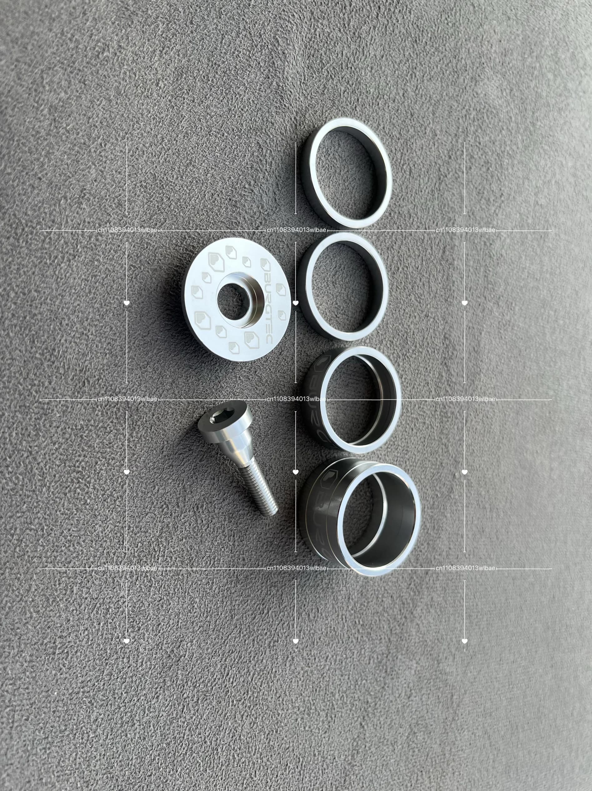 Lave-linge, Lave-linge vertical à poignée anodisée, Couvercle de groupe de poignée, Ensemble de vis 