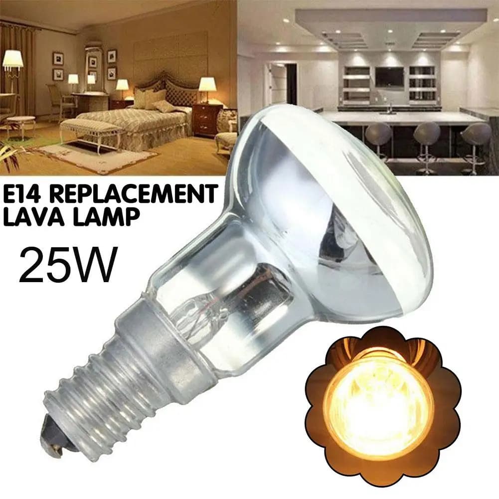 E14 R39 25W remplacement lampe à lave projecteur vis dans l'ampoule lave réflecteur à incandescence 