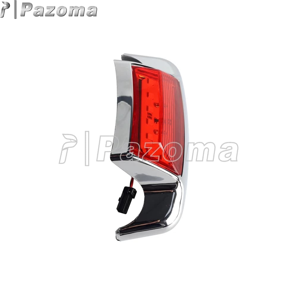 Couvercle de pointe de feux de bord de garde-boue LED avant et arrière de moto pour Harley Road King