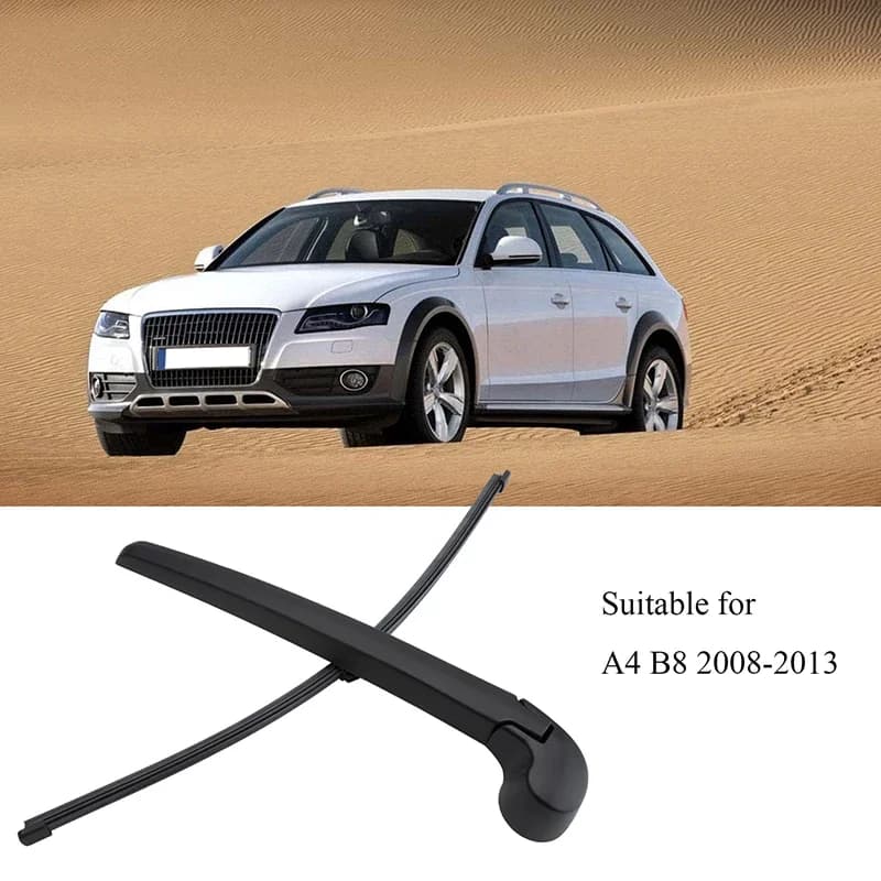 Bras d'essuie-glace arrière et lame de remplacement noires, adaptés à Audi A4 B8 2008 – 2013, access