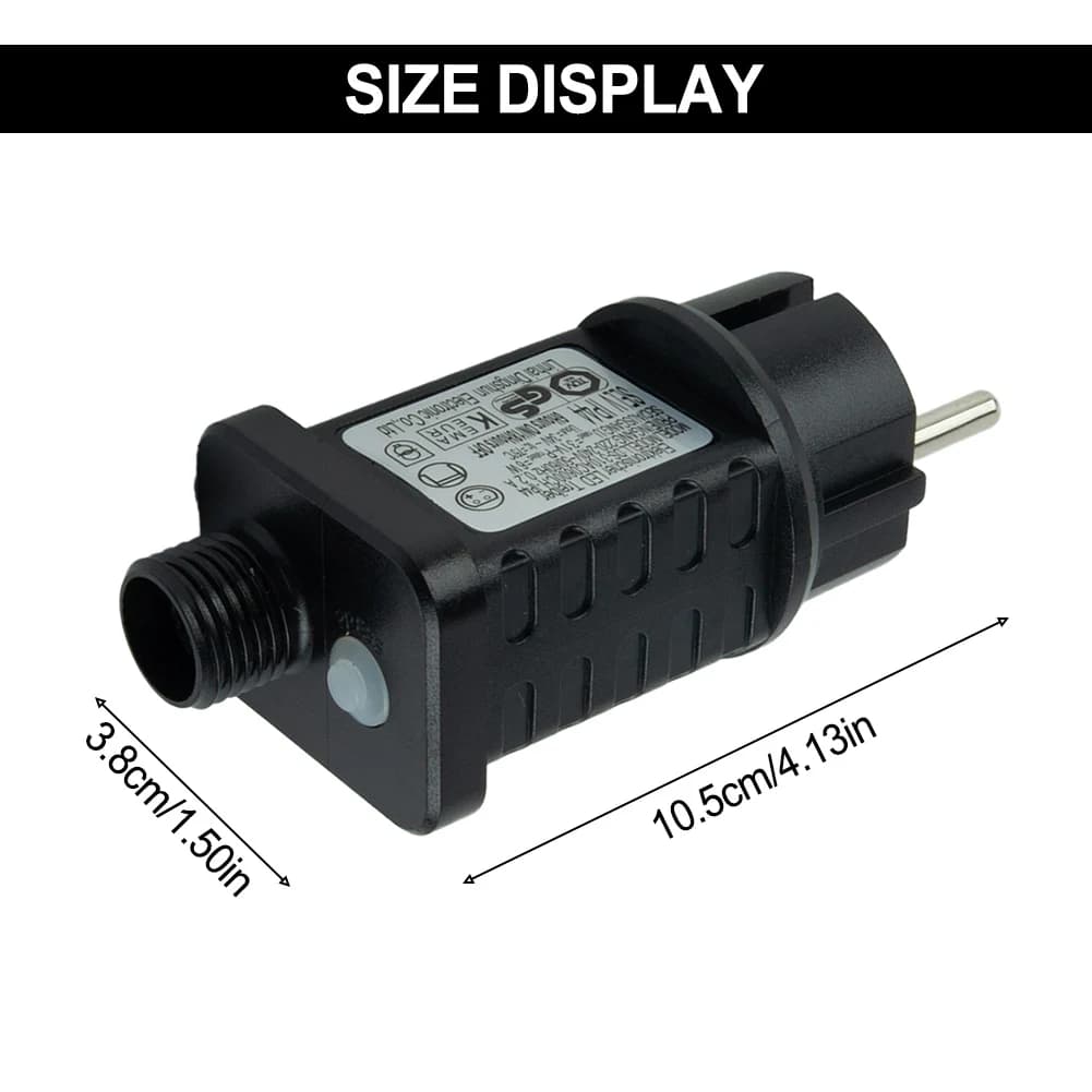 Adaptateur secteur transformateur chaîne lumières 6W 31V LED minuterie alimentation adaptateur secte