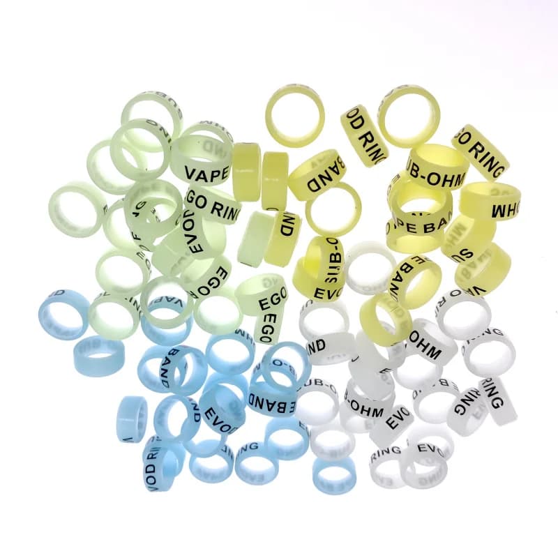Anneau décoratif antidérapant en silicone fluorescent, cercle lumineux de 22MM, évolutif, Compatible