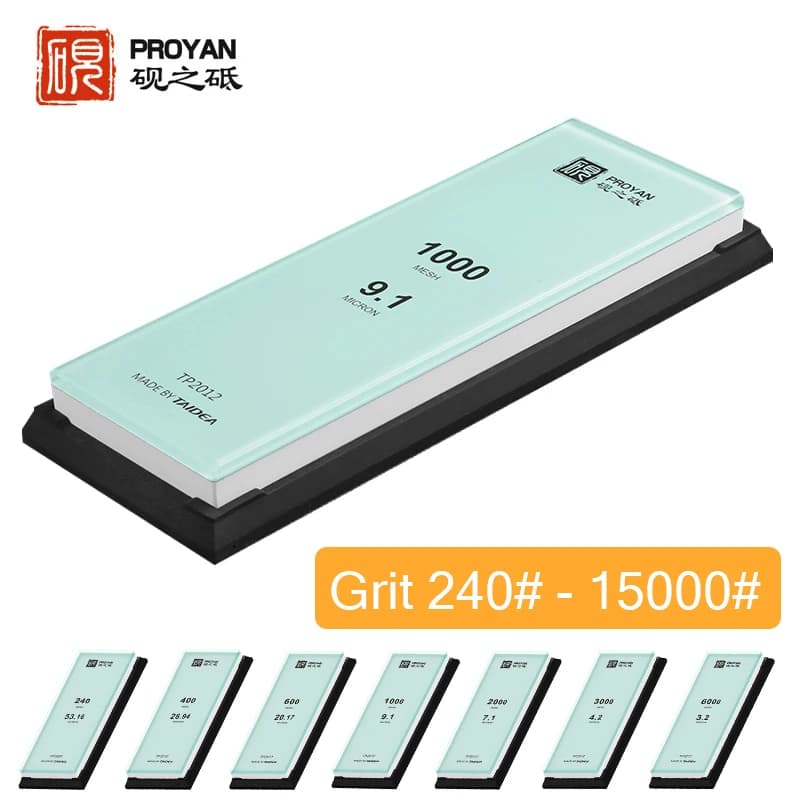 PROYAN Grit240 # 15000 #   Pierre à aiguiser professionnelle, pierre à aiguiser en aluminium blanc, 