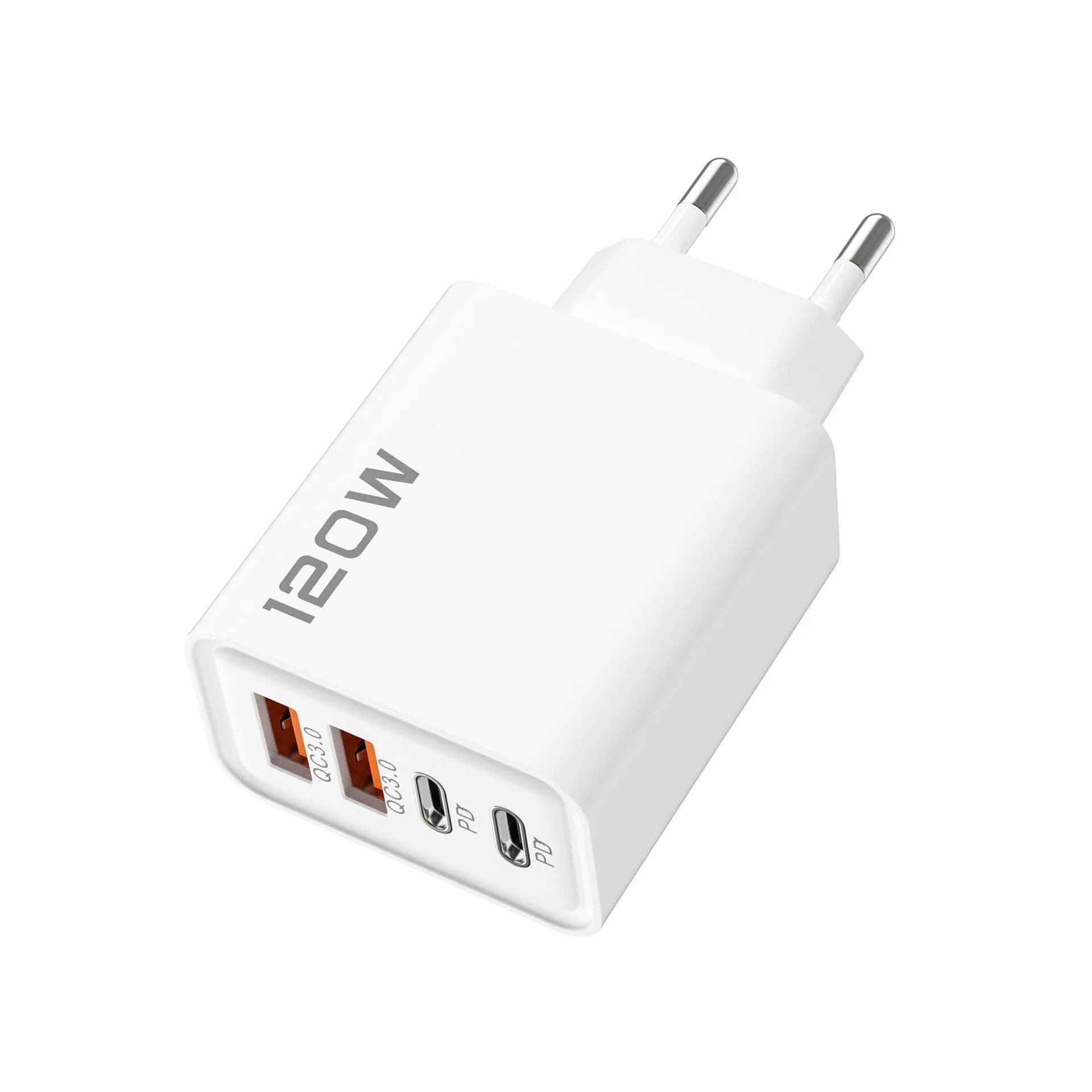 120W 4 ports USB C chargeur PD3.0 Station de charge rapide câble de données adaptateur mural pour iP