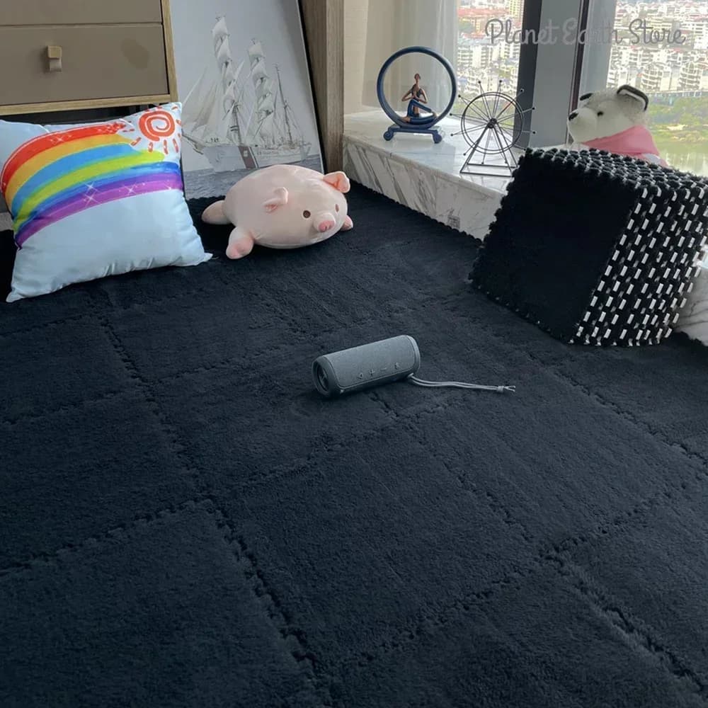 Tapis de jeu en peluche douce pour enfants, 10/20 pièces, jouets pour bébés, Puzzle en mousse Eva, p