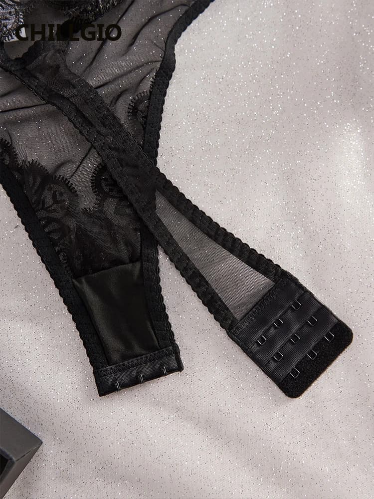 MiniInTheBox LGIO-Combinaison à Bretelles en Dentelle Brodée pour Femme, Sous-Vêtements Sexy, Vêteme