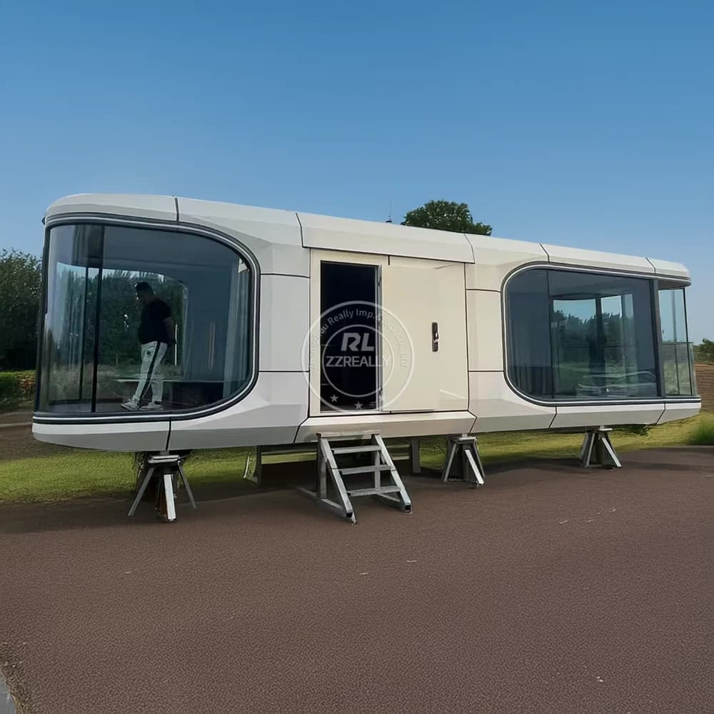 Maison à capsules Portable moderne, hôtel Mobile de luxe, bâtiment de villégiature chez l'habitant, 