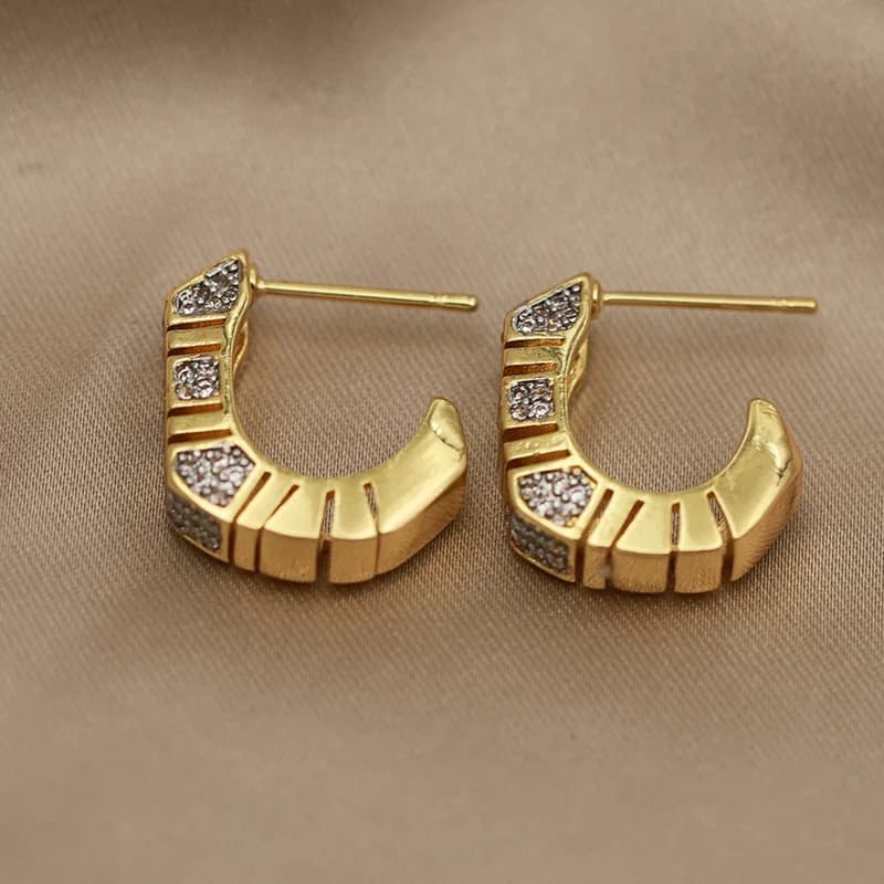 Boucles d'oreilles en perles de cristal pour femmes, nouveau Design de vue, marque de mode, bijoux e