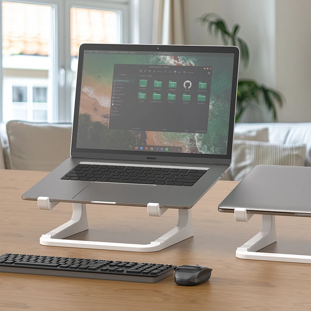 Support ergonomique pour ordinateur portable avec support pour clavier - ascenseur de bureau portabl