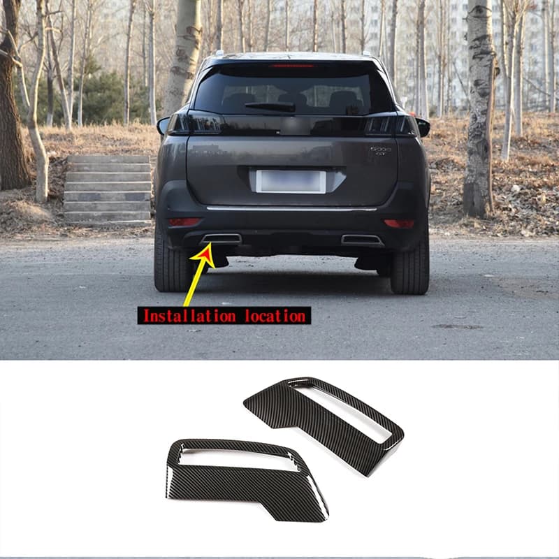 Pour Peugeot 3008 4008 5008 2017-22 voiture arrière d'échappement tuyau d'échappement silencieux fin