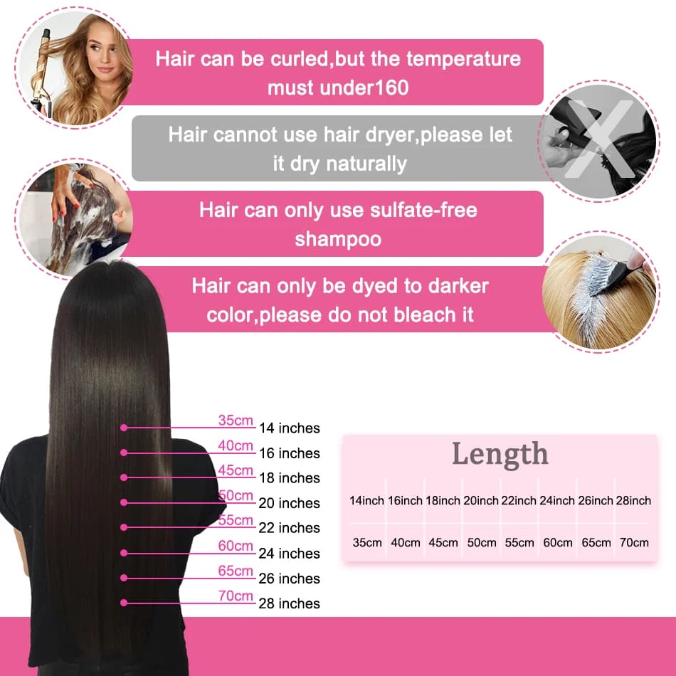 PLADIO Extensions de cheveux droites I Tip Extensions de cheveux naturels humains Capsule de kératin