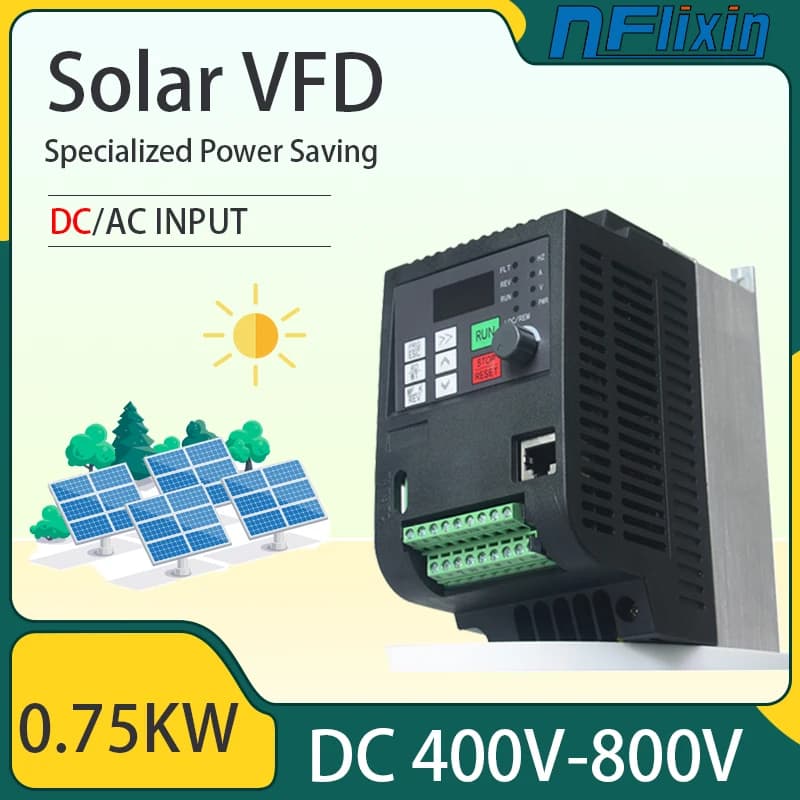Convertisseur solaire photovoltaïque DC vers AC triphasé 380V 0.75kW/1.5kW/2.2kW/4kW/5.5kW/7.5kW ave