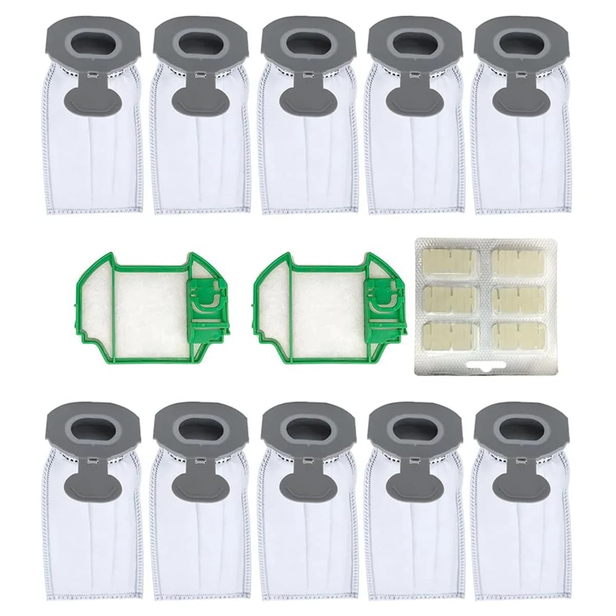 Aspirateur sans fil Vorwerk Kobold VK7 FP7, 10 sacs à poussière, 2 pré-livres, 1 comprimés parfumés,
