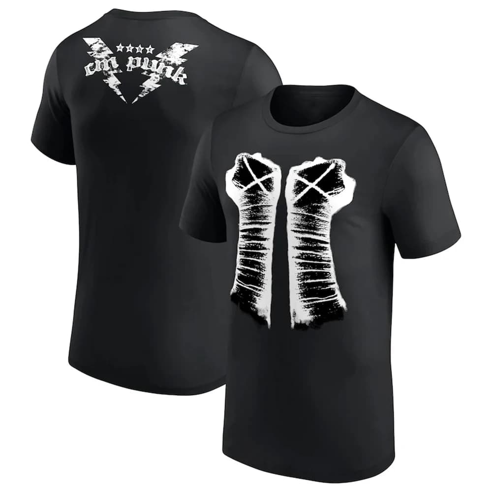 T-shirt Ringer CM Punk Best In The World pour homme, blanc et noir, imprimé 3D, sport, séchage rapid