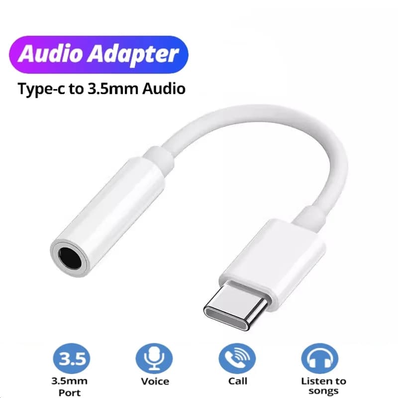 Adaptateur d'écouteurs USB Type C à Jack 3.5, convertisseur de câble Audio USB-C 3 5mm pour IPhone 1