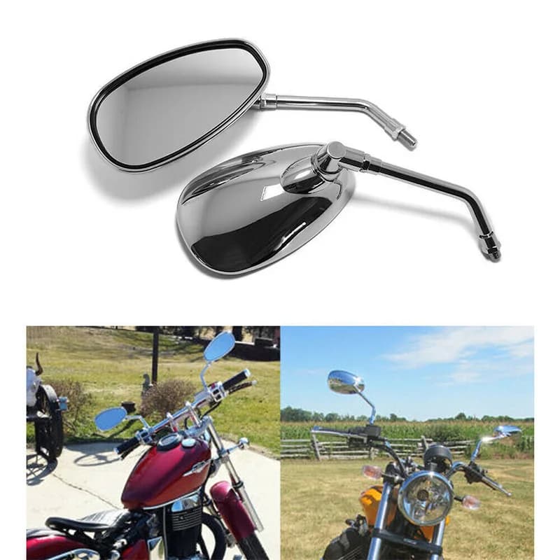 2 pièces/paire rétroviseur moto électrombile Scooter e-bike rétroviseurs 10mm pour Honda Shadow Ace 
