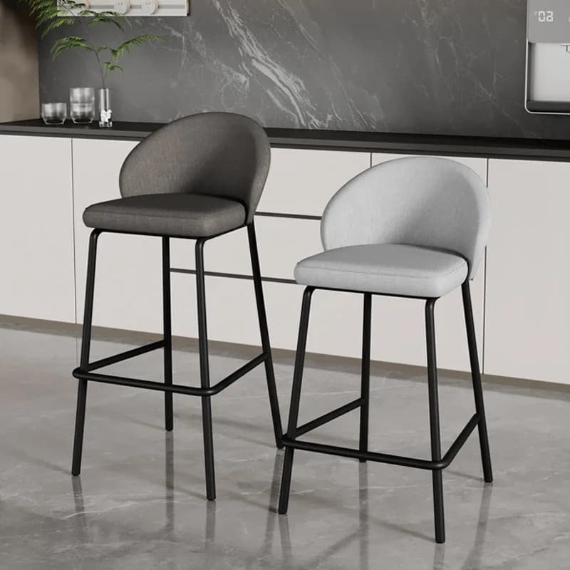 Tabouret de bar minimaliste moderne, chaise haute de comptoir nordique avec repose-pieds, chaise de 