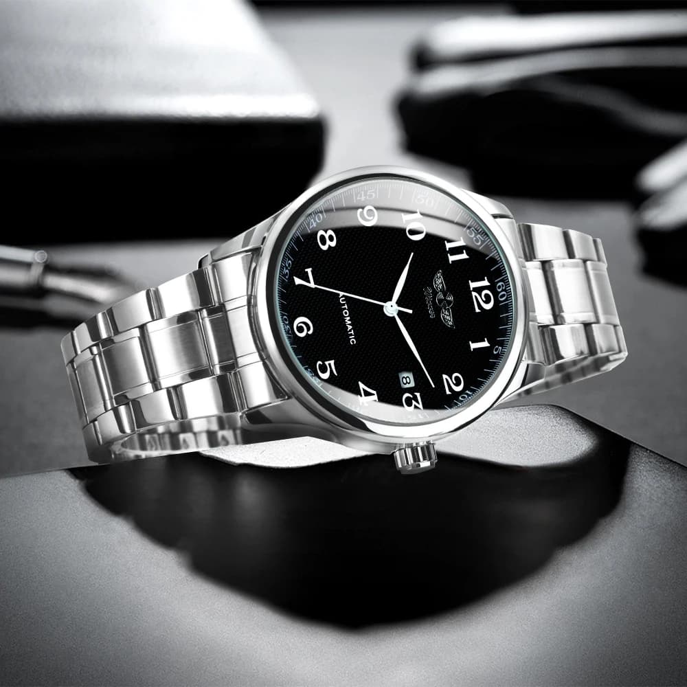 WINNER – montre d'affaires pour hommes, classique, rétro, automatique, mécanique, marque de luxe, br