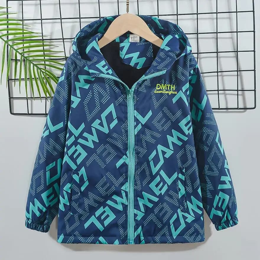 Veste d'extérieur épaisse pour garçons, imperméable, à la mode, vêtements chauds pour enfants, coupe
