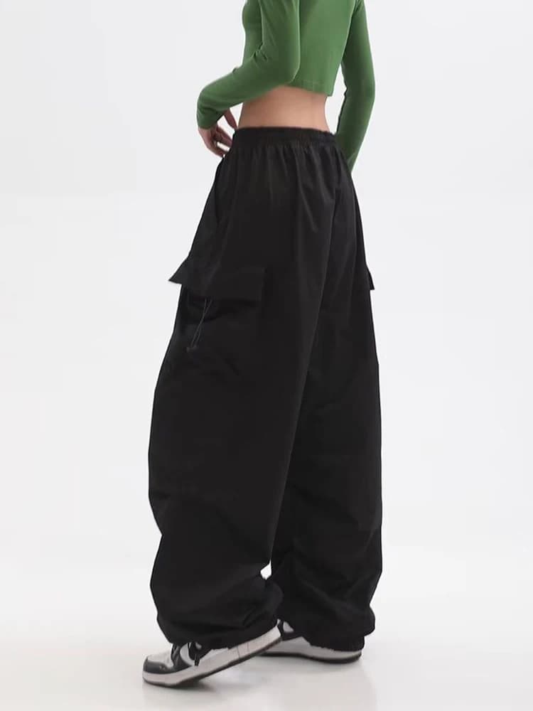 Zoki – pantalon Cargo pour femmes, style rétro américain, Streetwear, Hip Hop, mode d'été, Bf Haraju