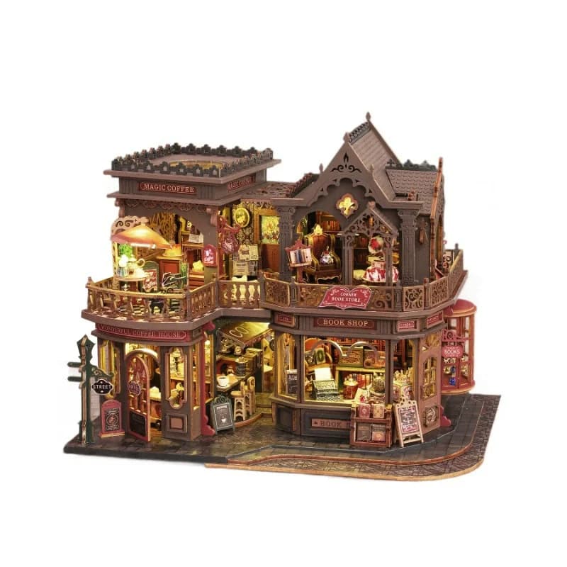 Nouveau bricolage grande maison de poupée cas en bois meubles miniatures maison de poupée modèle fai