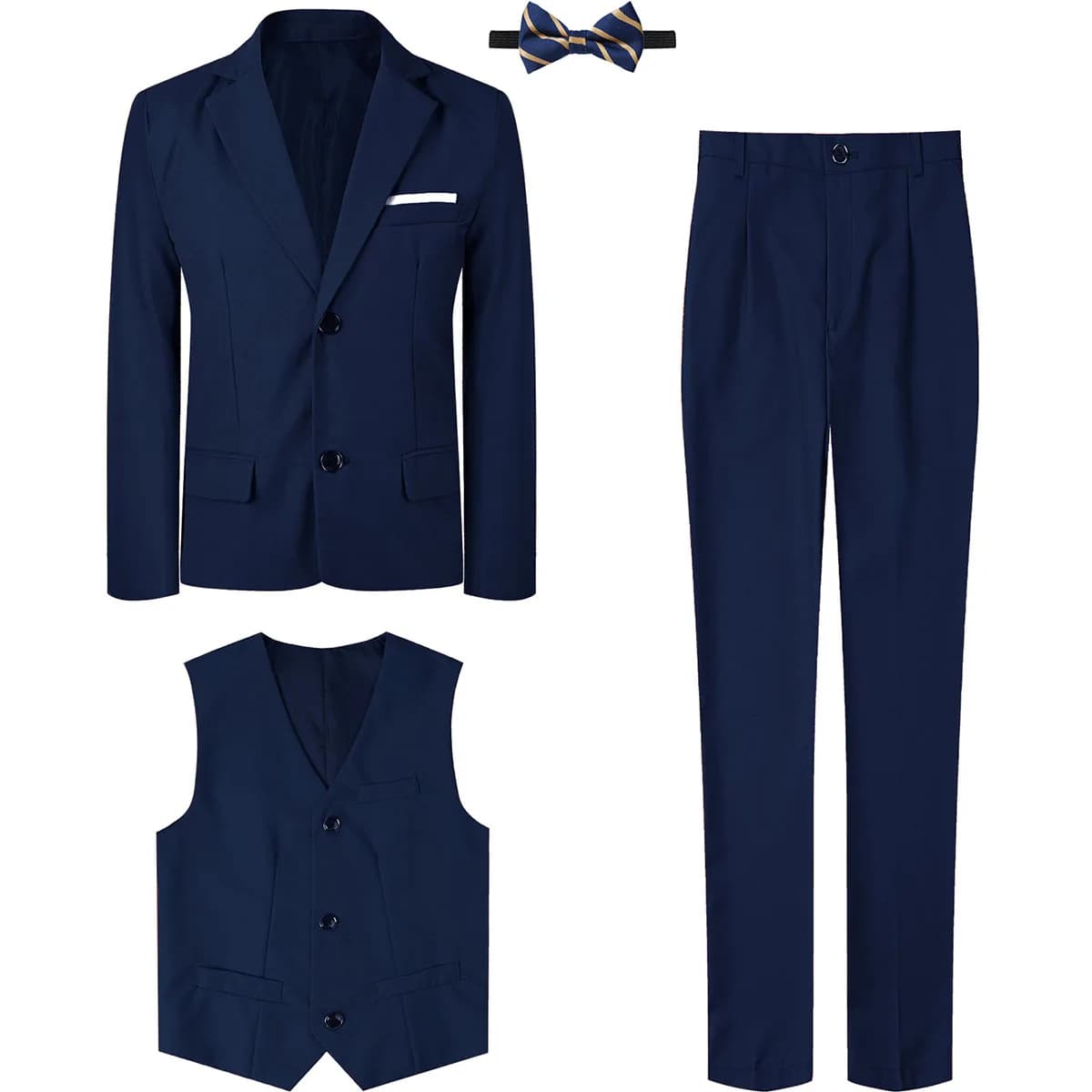 Costume pour enfants garçons, ensemble de tenue formelle de mariage, vêtements pour hommes, porteur 