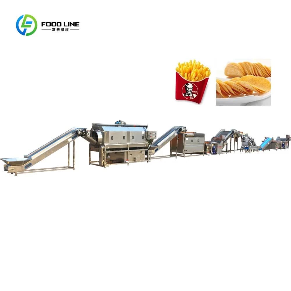 Petites chips de pommes de terre industrielles semi-automatiques faisant la machine de fabrication d