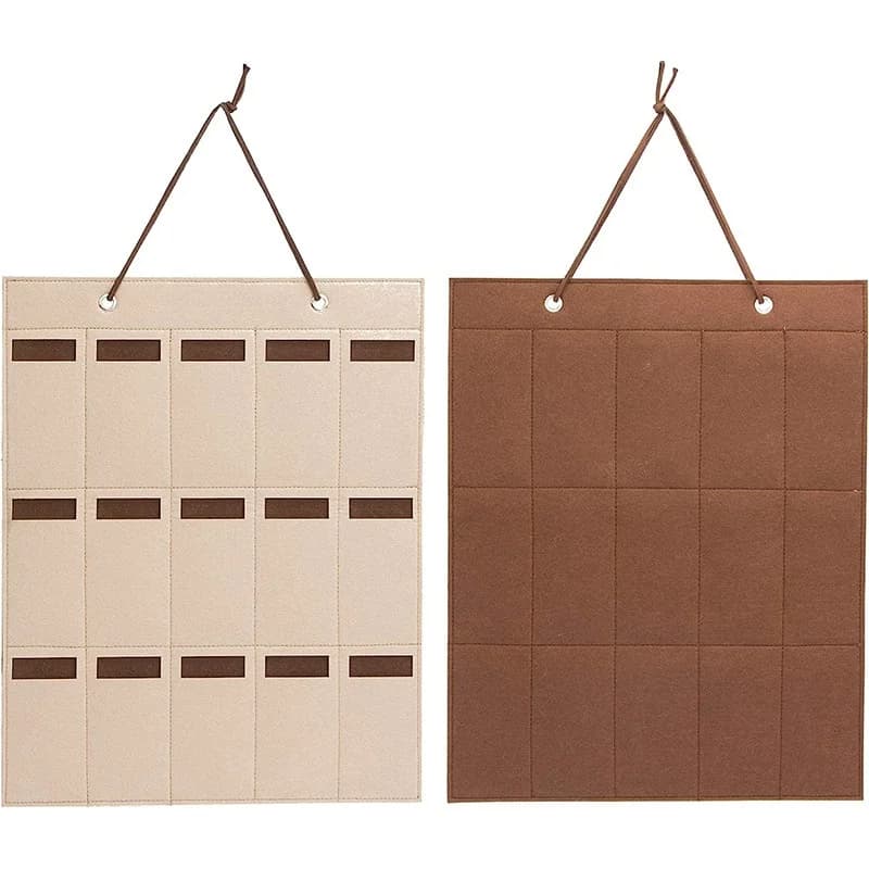 Organisateur de lunettes à 15 grilles, 1 pièce, sac de rangement mural suspendu, sac multifonctionne