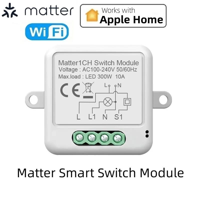 Matter WiFi Module de commutation intelligent fil neutre requis maison intelligente bricolage disjon