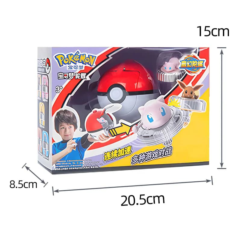 Pokemon toupie balle jouet figurine originale Pikachu Charmander écureuil Mew Eevee boîte gyroscope 