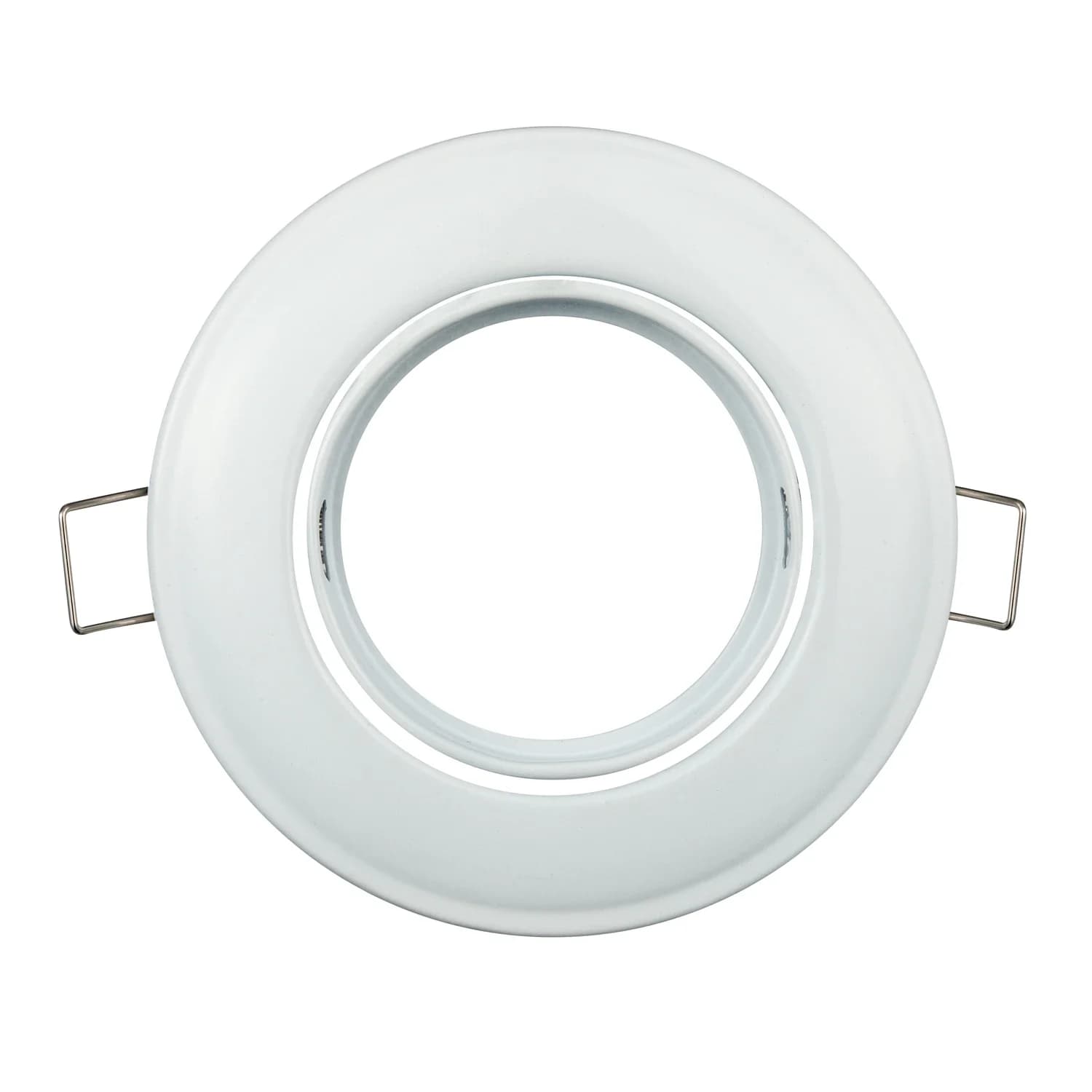 Spot lumineux LED encastrable noir/blanc, cadre de plafonniers ronds, supports de fixation réglables