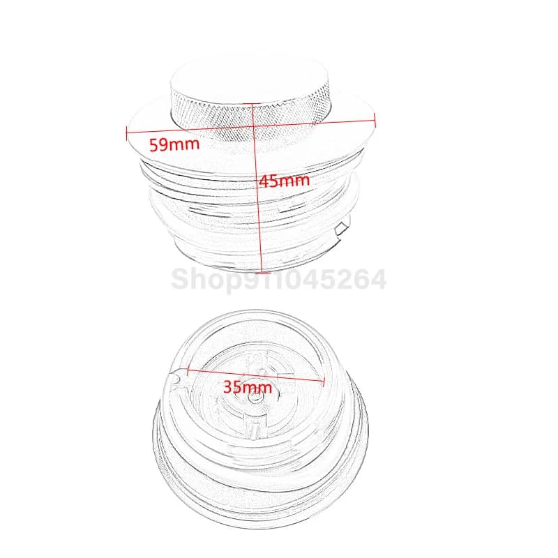 Bouchon de réservoir de moto, filetage droit, huile de carburant, Pop-Up, Motocross pour Harley Spor