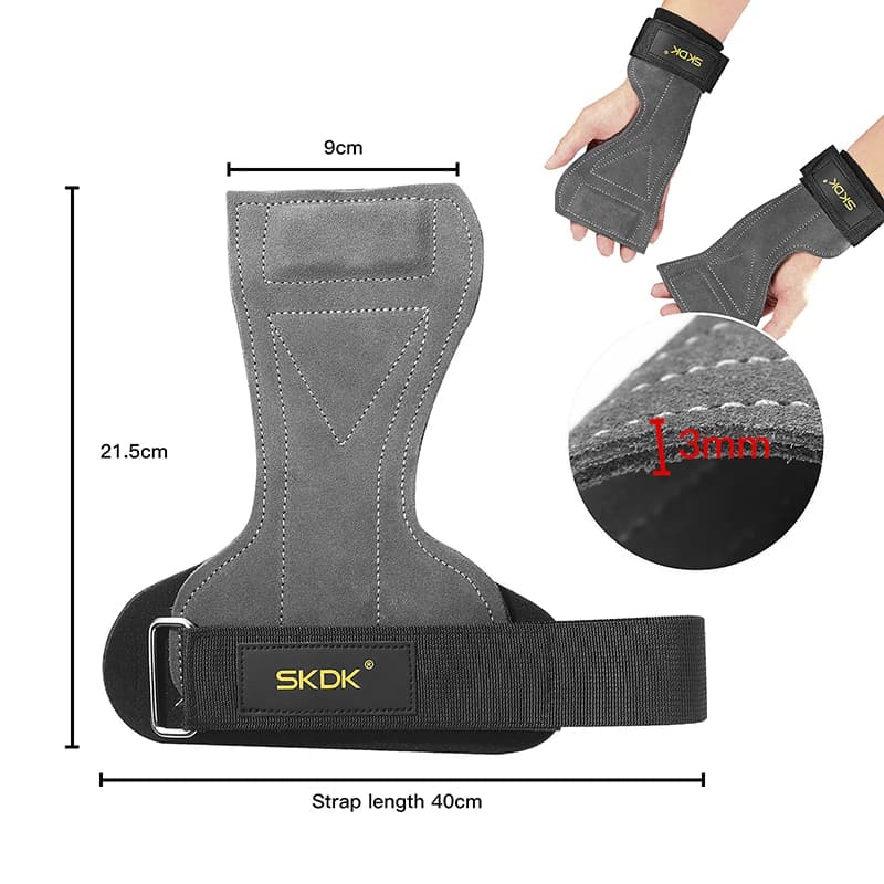 SKDK – protège-paume pour poignées de gymnastique, en cuir de vache, protection de la paume, gants d