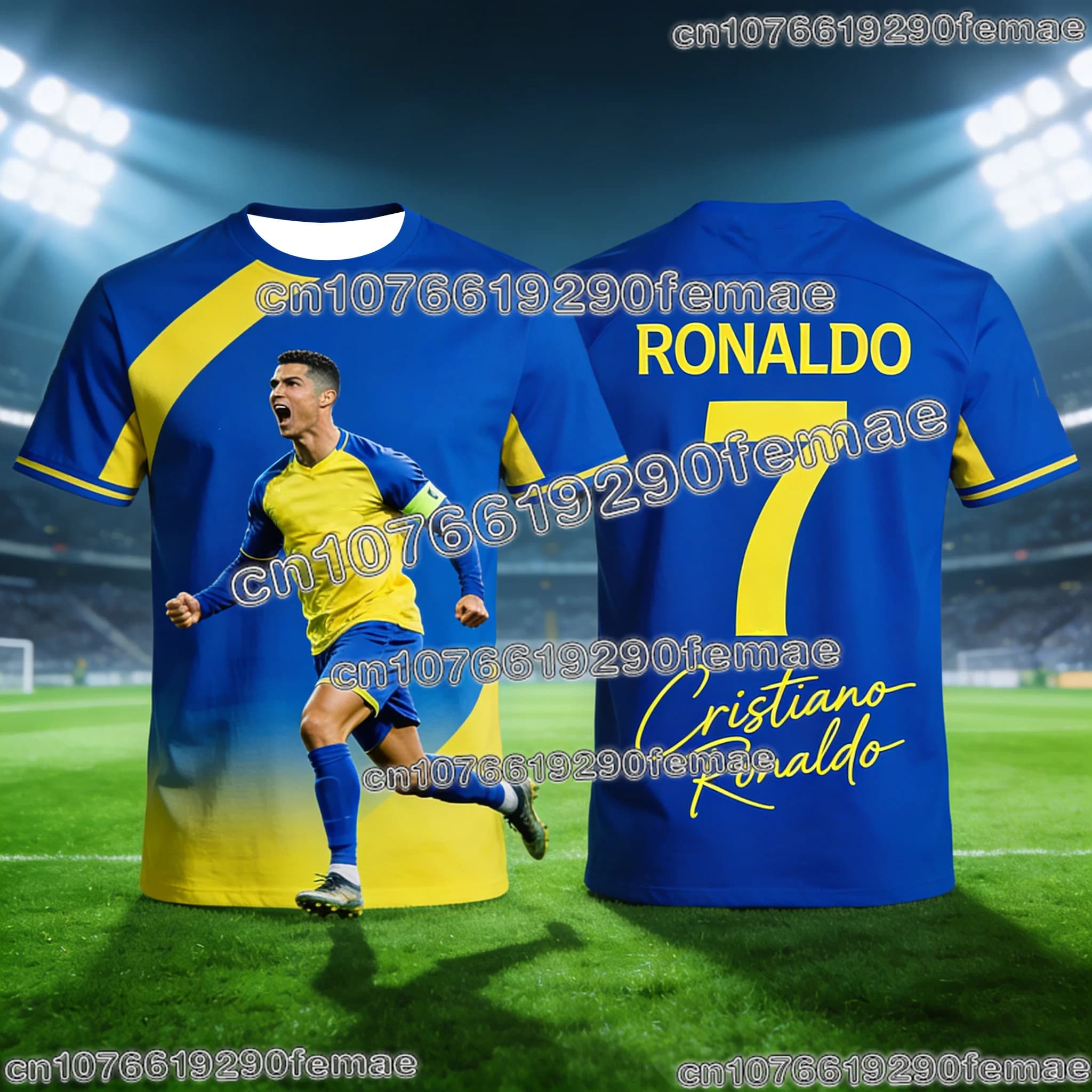 2026 Ronaldo # Maillot de football 7 Fan Edition pour adultes et enfants, chemise d'entraînement de 