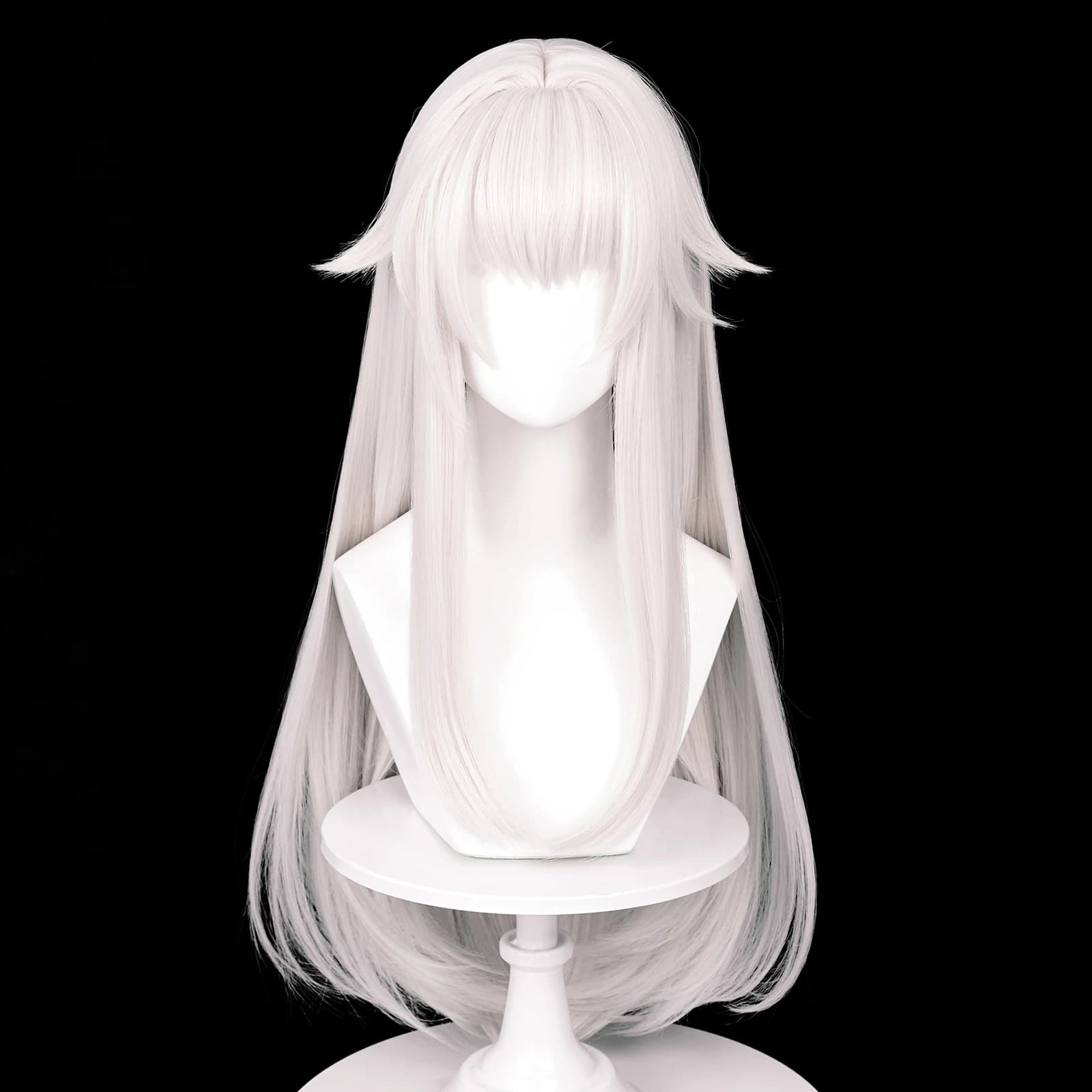 MSIWIGS – perruques de Cosplay synthétiques longues et lisses, cheveux blancs résistants à la chaleu