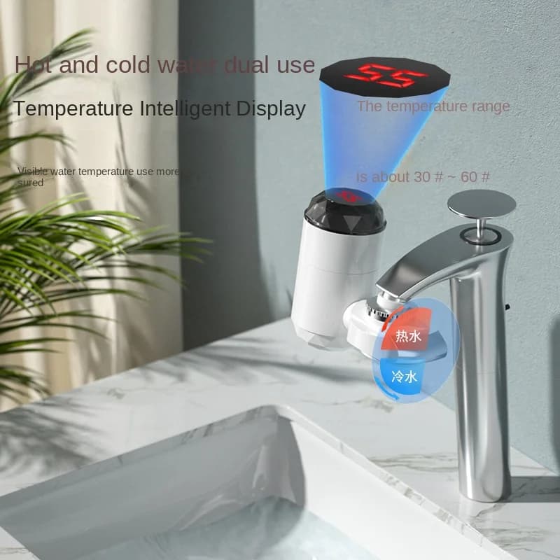 Cuisine chauffe-eau électrique robinet instantané robinet d'eau chaude chauffage froid robinet chauf