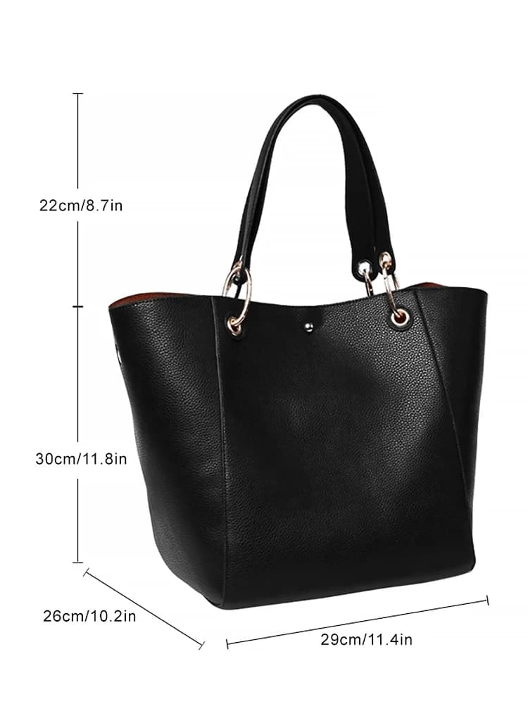Grand sac fourre-tout pour femmes, sacs à main en cuir PU imperméable avec poignée supérieure, sac à