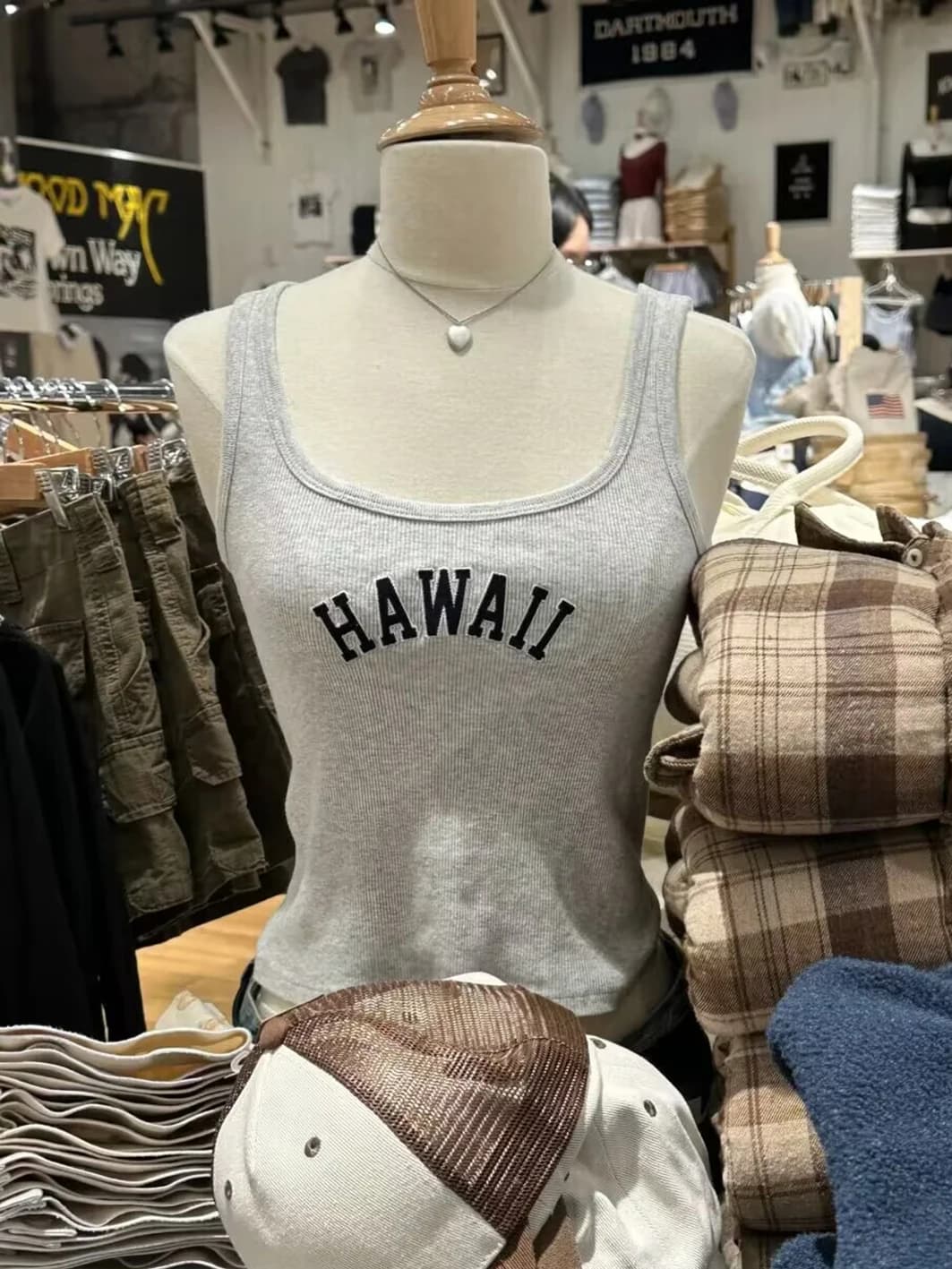 Débardeur Slim avec lettres brodées pour femme, haut court d'été sans manches, col en U, fil de vis,