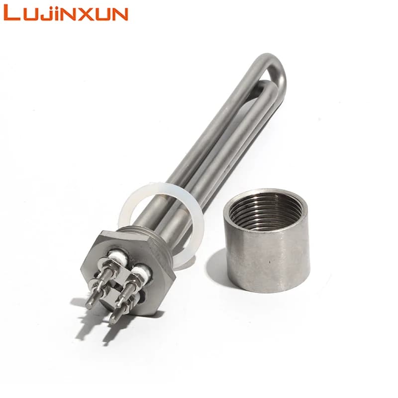 Lujinxun-Chauffe-eau solaire, radiateurs tubulaires, longueur 300mm, 600W, Chr25, 1 pouce, 152, DC 1