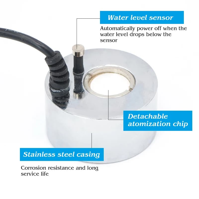 Humidificateur ultrasonique de qualité Durable, 24V DC, brumisateur, fontaine d'eau, tête d'atomiseu