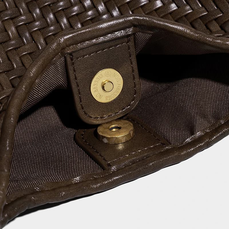 2025 Nouveau In Vintage Grande Capacité Underarm Épaule Livraison rapide main Weave Composite sacs f