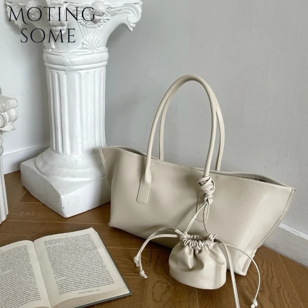 Motingsome grande capacité femmes sac nouveau luxe en cuir véritable sac à main et sac à main pochet