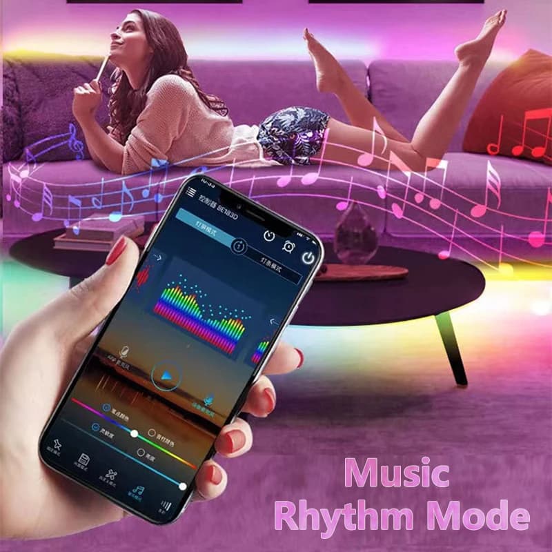 Contrôleur de musique LED DC/USB Bluetooth SPI 5V 12V 24V 2048 pixels, application intelligente, var