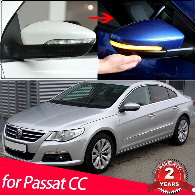 Clignotant ociamique à LED pour Volkswagen VW Passat CC 2008-2016, Indicateur de Rétroviseur Latéral