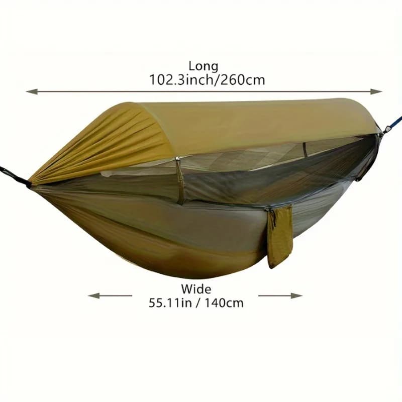 Hamac Double d'extérieur Anti-renversement avec moustiquaire, lit balançoire de Camping Portable en 