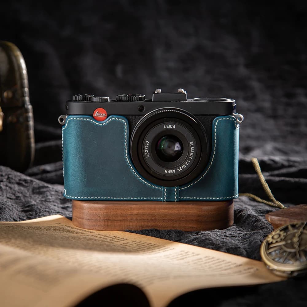 Étui demi-couverture en cuir véritable pour Leica X2/X1/X-E(typ102), sac pour appareil photo fait à 